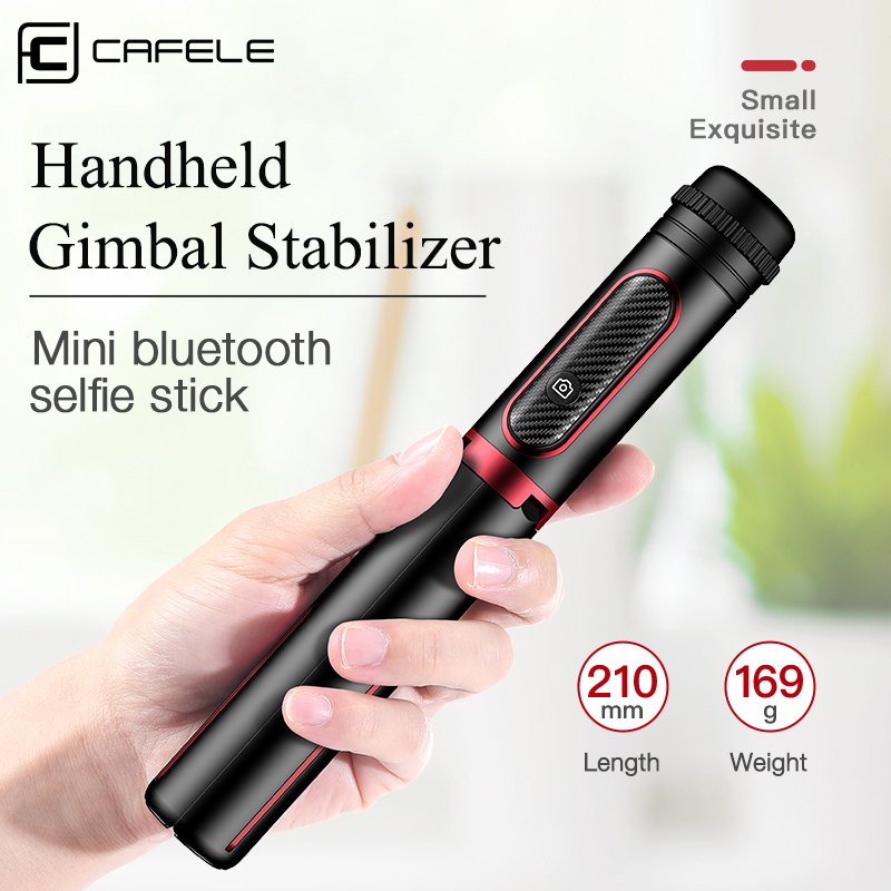 Cafele Foldable Bluetooth Wireless Selfie Stick Handheld 3 Axis Gimbal Camera Holder Stabilizer For Phone With Remote Control