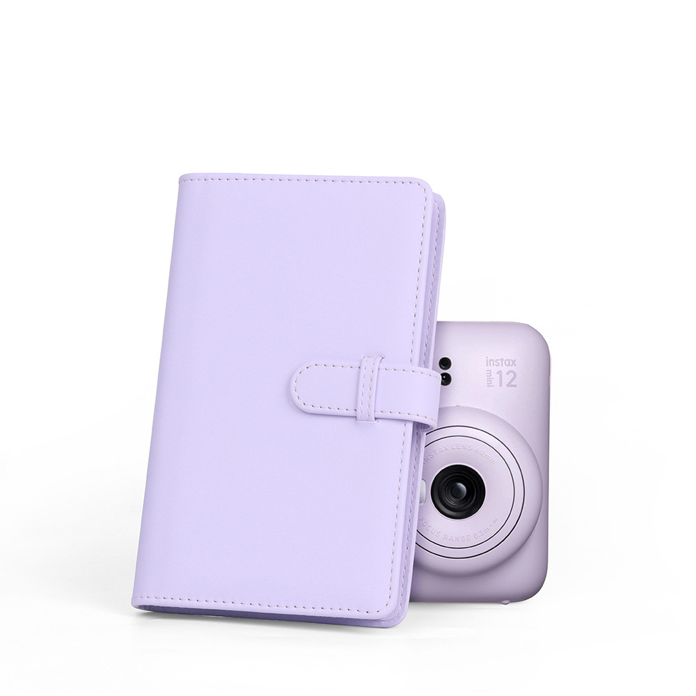 Album photo portable pour Fujifilm Instax Mini 12, livre de collection de cartes de billets, vert et rose, 108 feuilles, 3 pouces