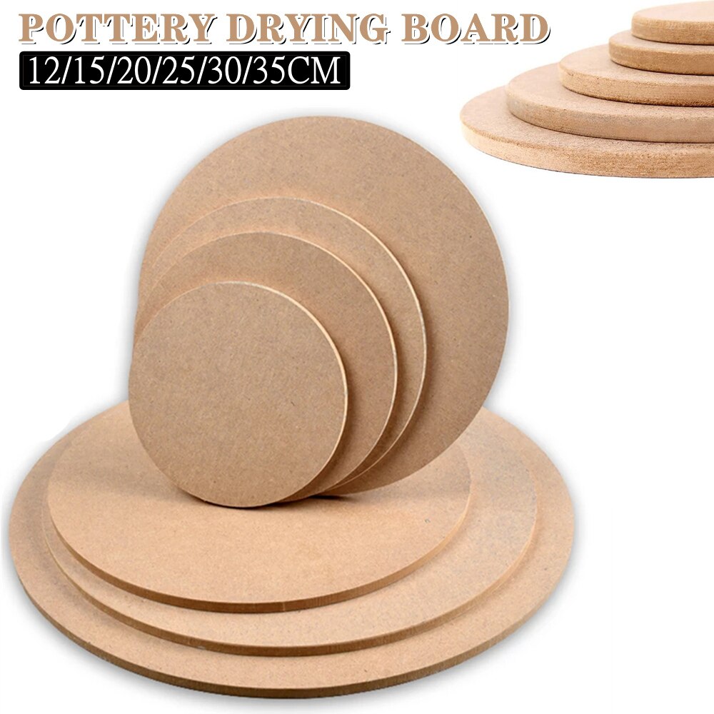 Keramik Torkplatta 12-35CM DIY Lera Verktyg Fiberplatta Bat Keramik Torkplatta Drejskiva Balanserad Bricka