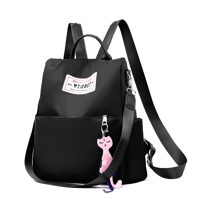 Moderna mochila antirrobo para mujer, de famosa, mochila de gran capacidad para mujer, bolso impermeable de , mochila Oxford para mujer