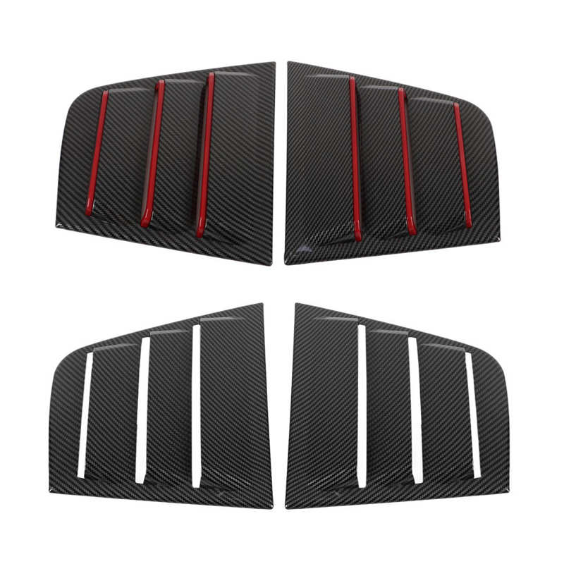 Side Window Louvers Side Window Air Scoop Impact Resistant Carbon Fiber Style Anti Deform for Car