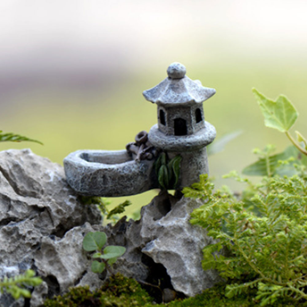 Harpiks have miniature håndværk gårdhave landskab smukt legetøj græsplæne gør-det-selv figurer naturtro bonsai mikro landskab have mini