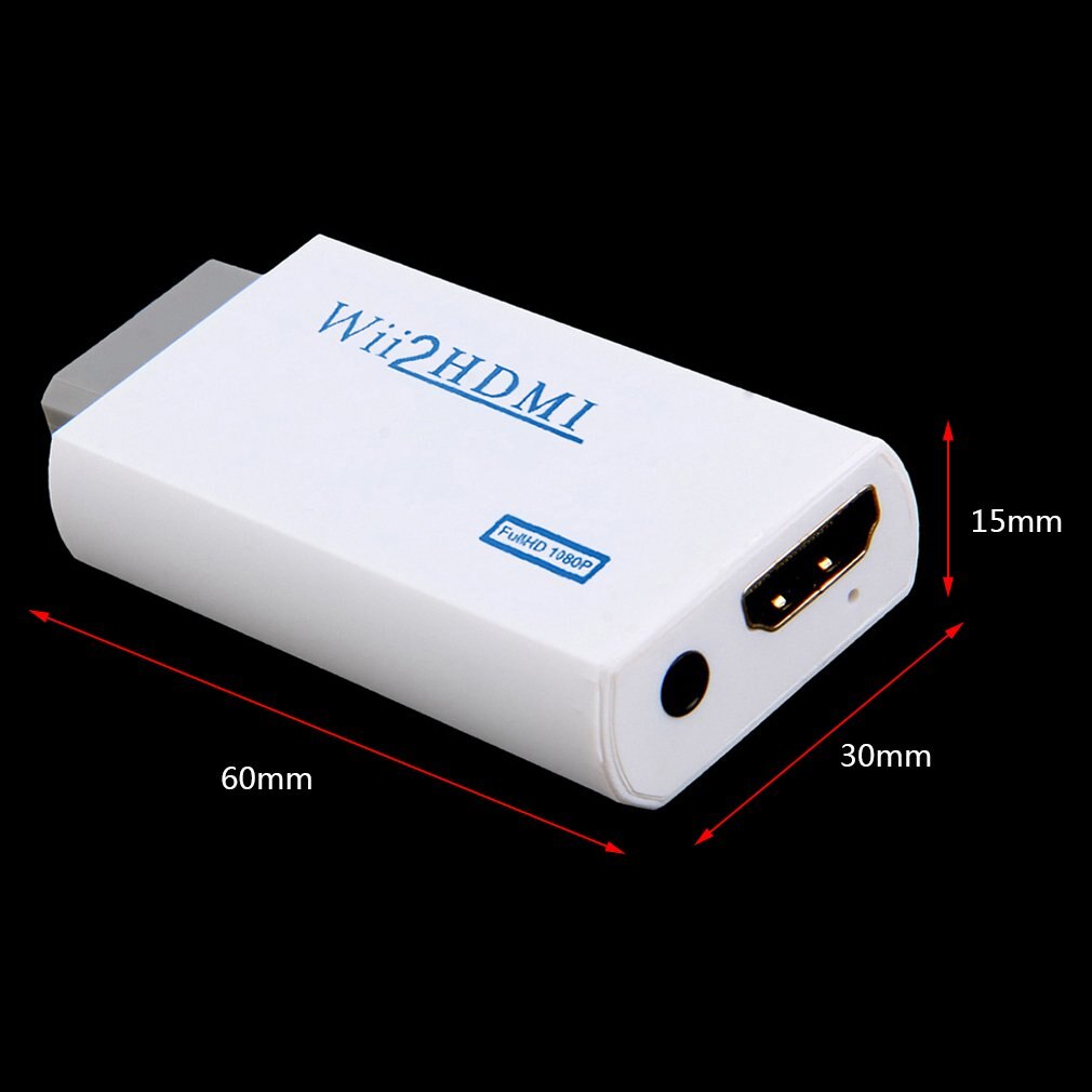 Voor Wii Naar Hdmi Adapter Converter Full Hd 1080P Output 3.5Mm Audio Video Output Voor Nintendo Gamer