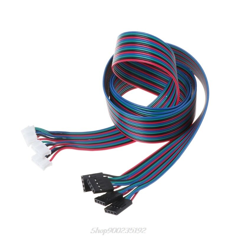 4pcs 100cm 4pin Stepper Motor Cables XH2.54 Terminal Wire For 3D Printer NEMA 17 Stepper Motor Jy22 20