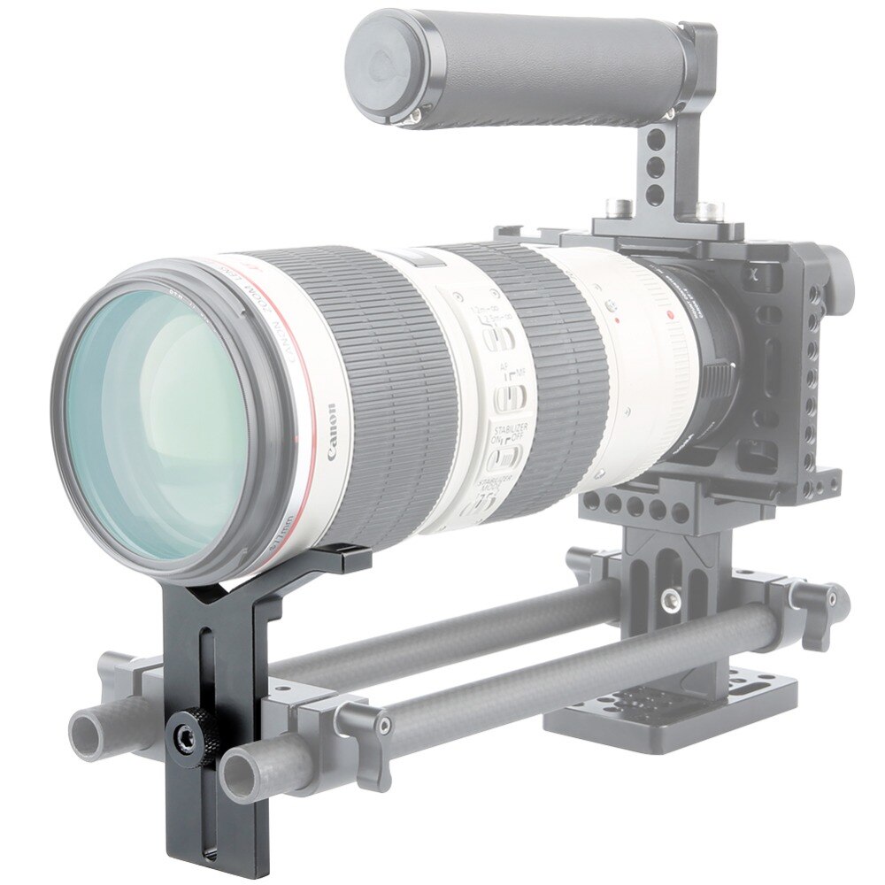 NICEYRIG-Soporte de lente de enfoque para cámara DSLR, sistema de varilla de 15mm, soporte de hombro, accesorios de abrazadera de varilla de 15mm