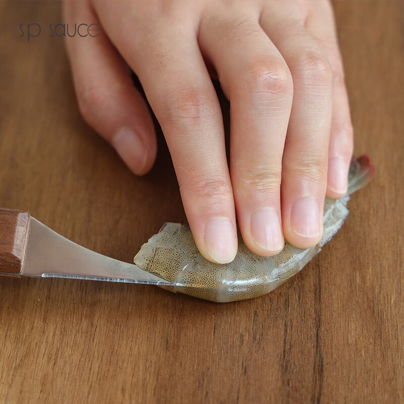 Japanese Stainless Steel Shrimp Line Knife Lobster Fish Cleaning Shrimp Intestines Cutting Knife Peeler Practical Seafood Tool
