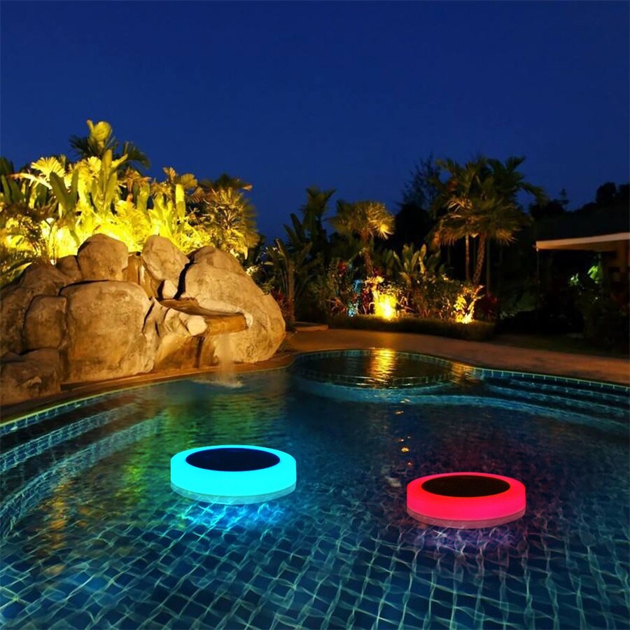 Zonne Onderwater Licht Rgb Zonne-energie Vijver Licht Led Outdoor Zwembad Drijvende Party Decoratieve Lamp Met Afstandsbediening