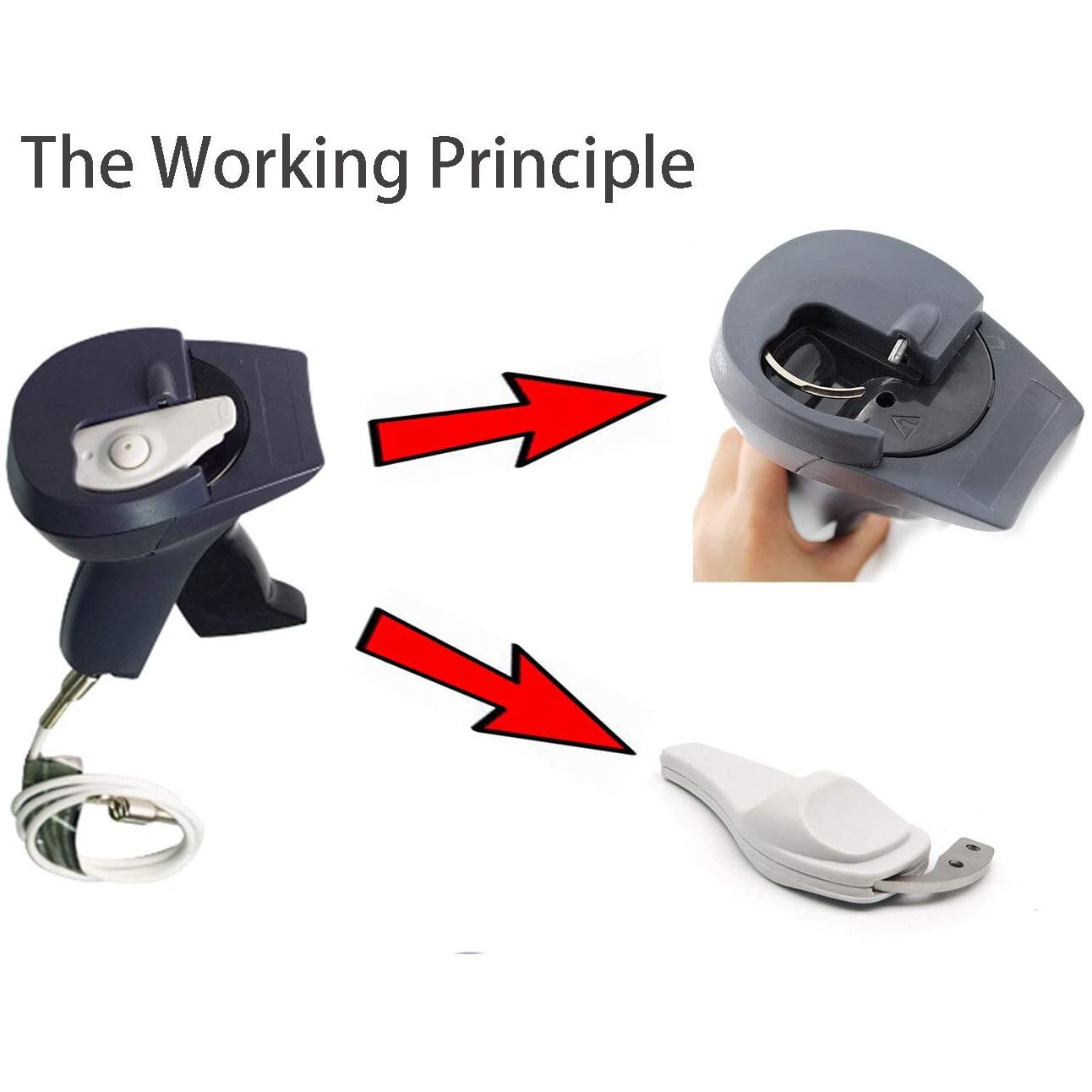 Portable Hook Key Detacher Security Tag Detacher Alarm Key Hook Detacher EAS System Securtiy Key For Clothes Alarm Remover A