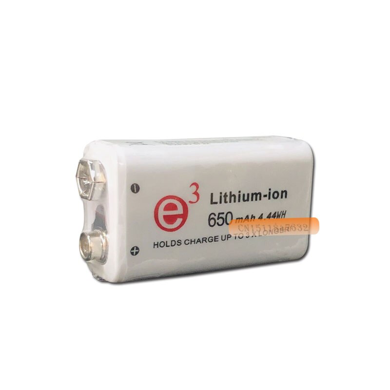 2pcs Soshine Power Battery 6F22 9V Li-ion Lithium 650mAh Chemistry Rechargeable Battery For Electronic Instruments