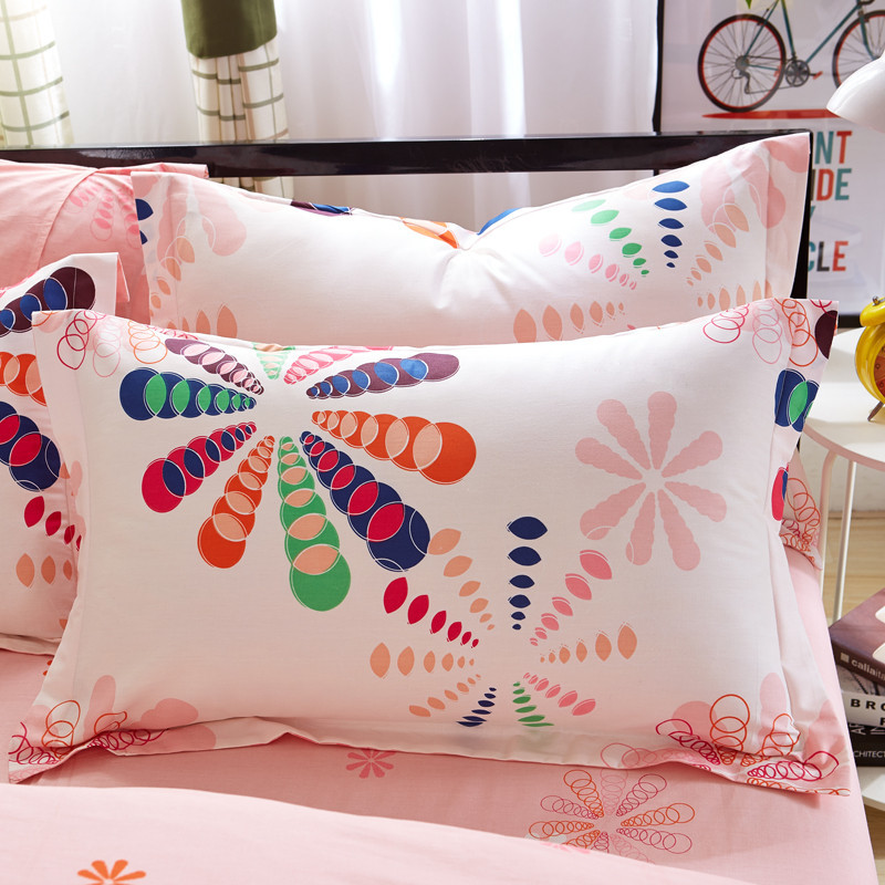1 Piece Colorful Triangle Print Pillow Case 100% Polyester Geometric Pillowcase Children Adults Bedroom Use 48cm*74cm XF340-18: 39