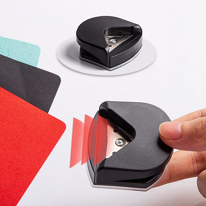 Corner Rounder Punch, 4mm Corner Cutter Tool, for Paper Craft, Laminate, DIY Projects, Photo Cutter, Card Making, Black