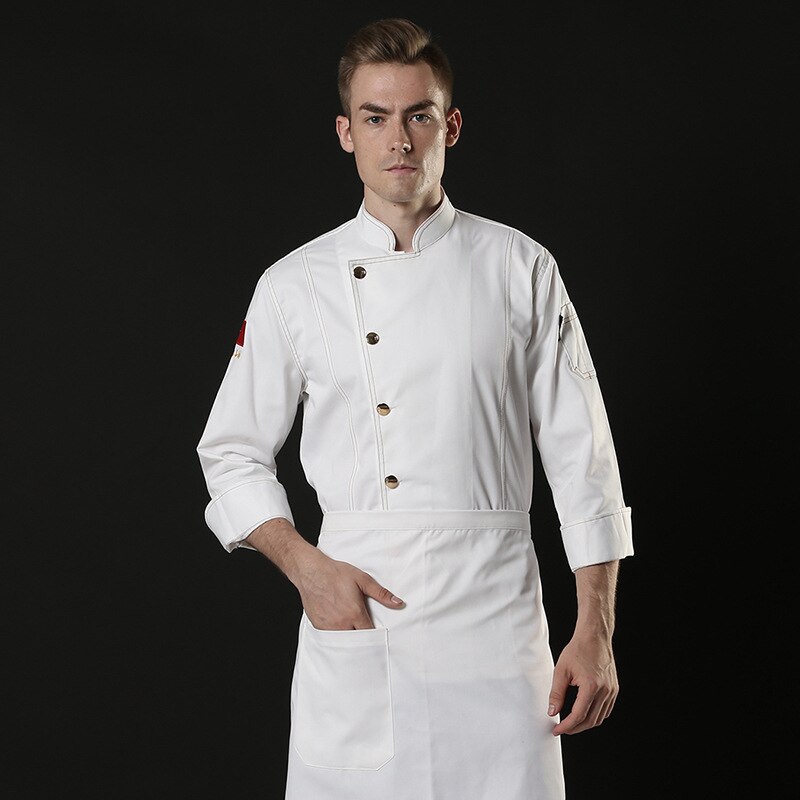 men and women's western restaurant kitchen clothes Hotel back chef's clothes long sleeve autumn and winter clothes