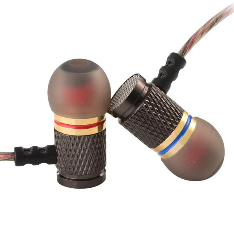 UNTIOP KZ ED2 Stereo Bass Headphone In-Ear 3.5MM Wired Earphones Metal HIFI Earpiece with MIC for Xiaomi Samsung Huawei Phones
