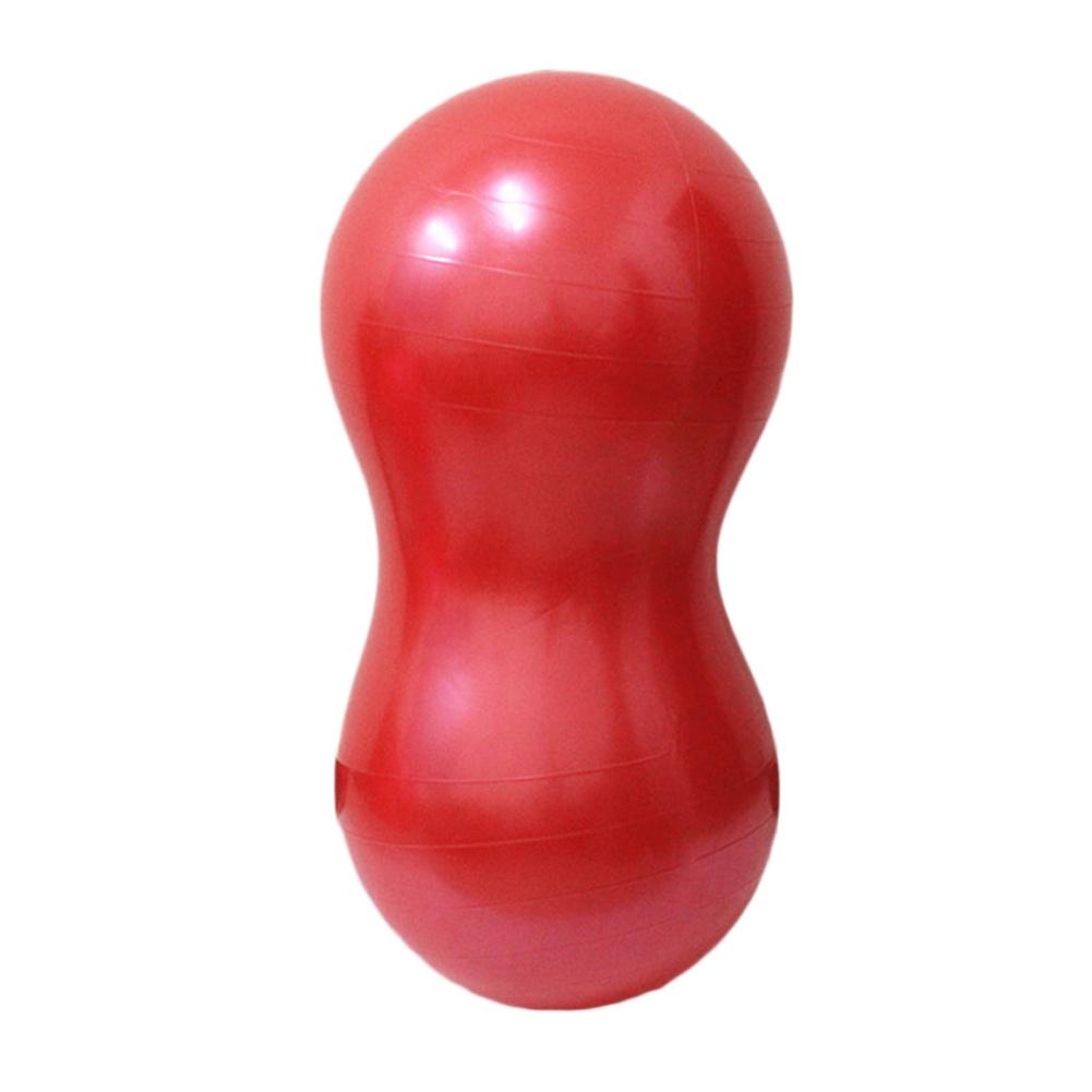 Capsule anti-Explosion épaisse, boule de Pilates, entraînement de rééducation pour personnes âgées, Fitness, Yoga, arachide avec pompe: Red