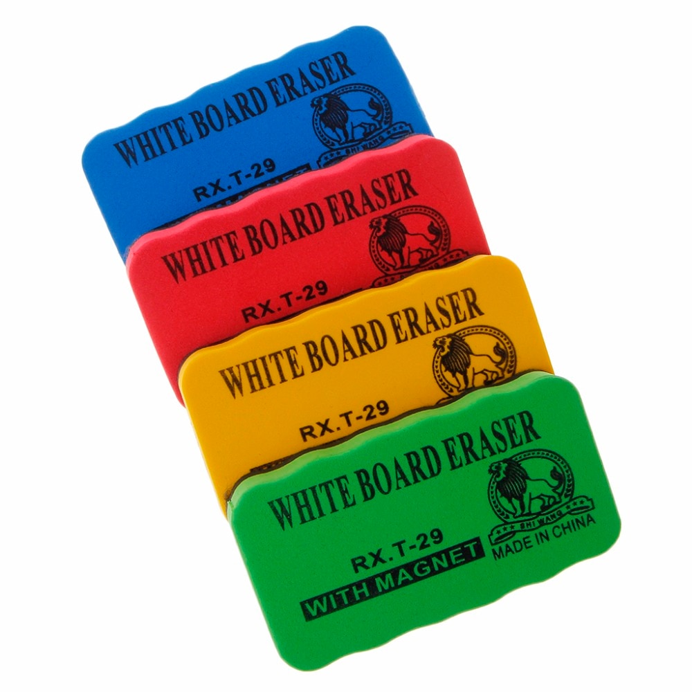 Magnetic Dry-Wipe Whiteboard Eraser Marker Cleaner Kids School Office Supplies