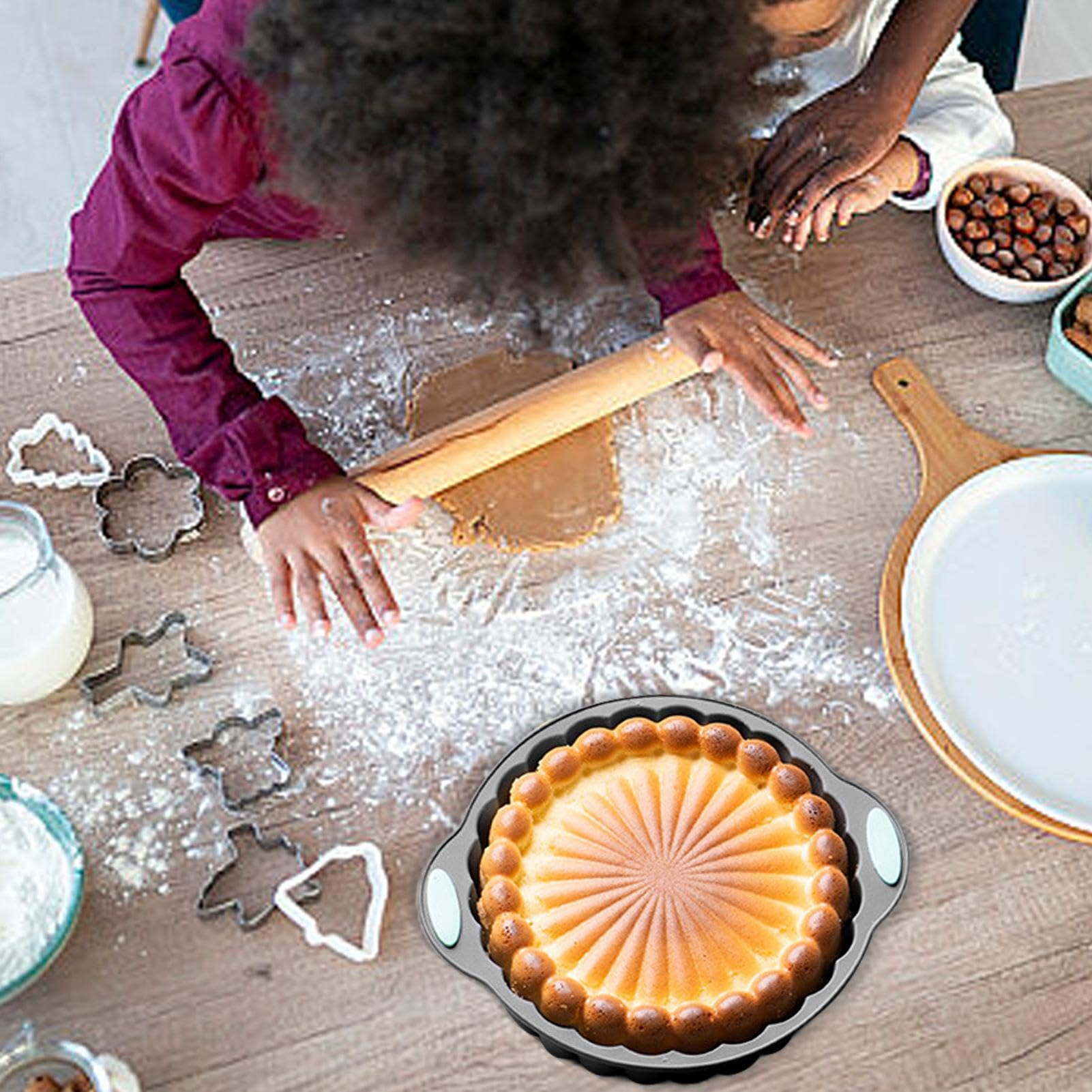 Silicone Cake Mold 3D Bread And Pastry Mold Crown-Shaped Cake Baking Tool Suitable For Diy Birthdays Weddings And Parties