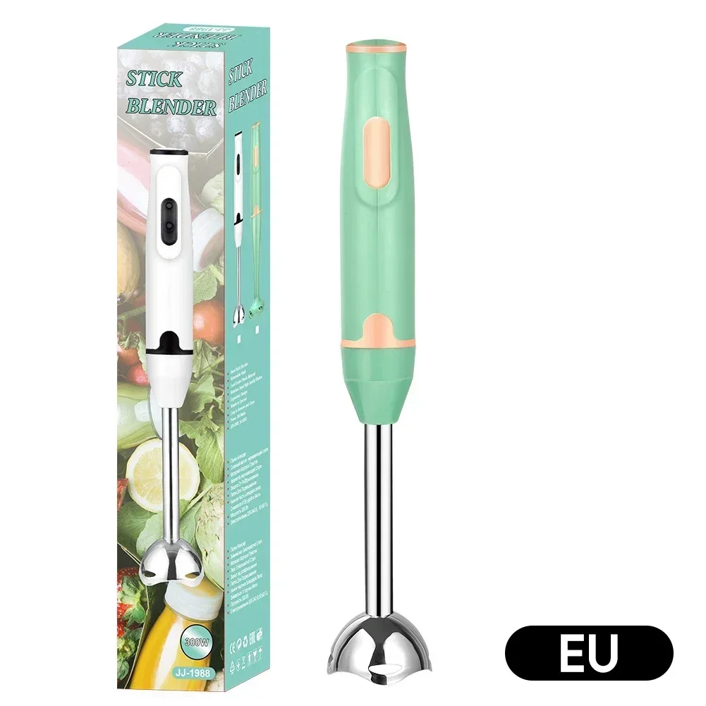 Mikser ręczny zanurzeniowy, elektryczny mikser robić żywności, warzyw, ręczny mikser robić smoothie, sosów, pokarmów dla niemowląt, zupy nas/EU/UK: zielony / Wtyczka amerykańska