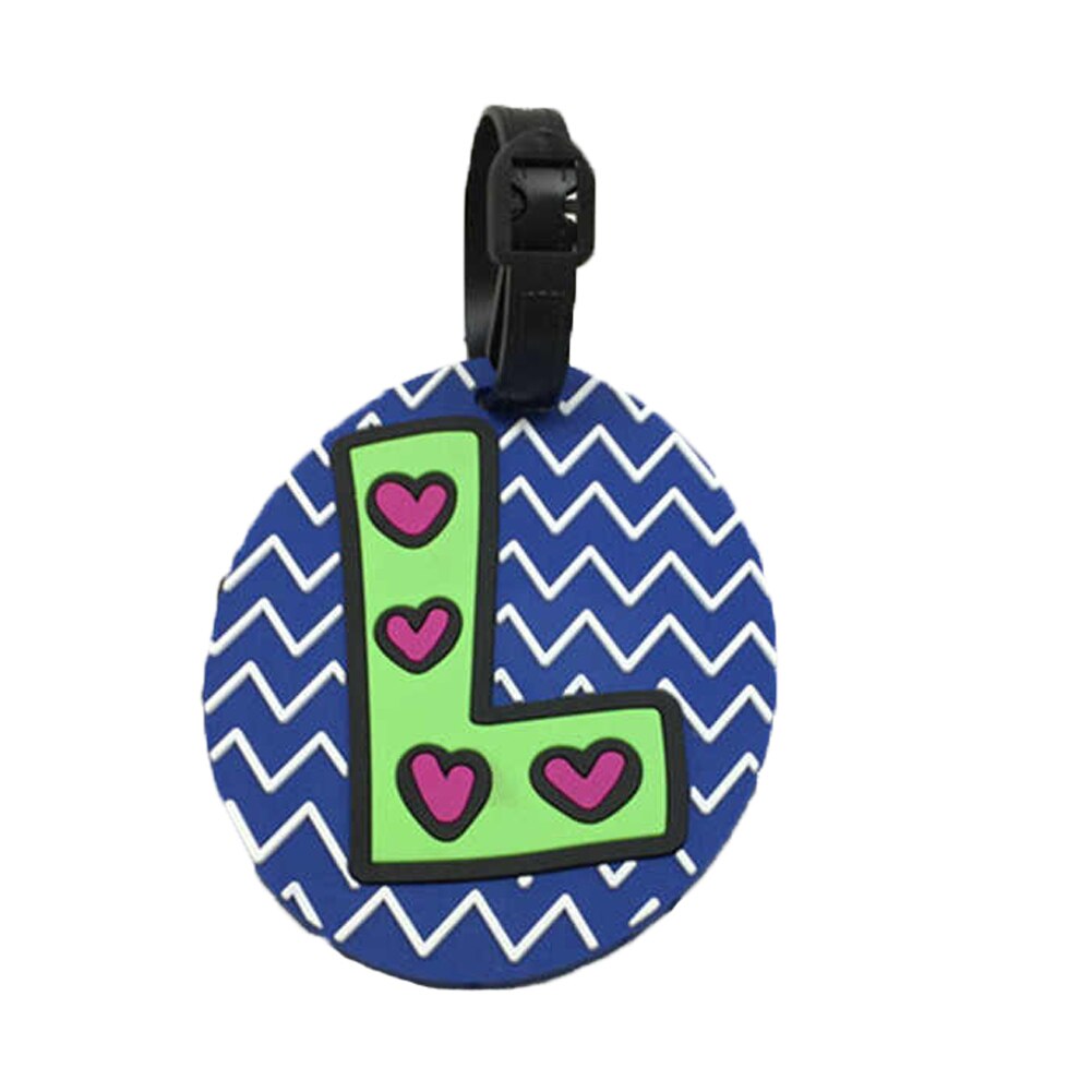 Letter Travel Accessories Luggage Tag Cartoon Silica Gel Suitcase ID Address Holder Baggage Boarding Tag Portable Label: style 06