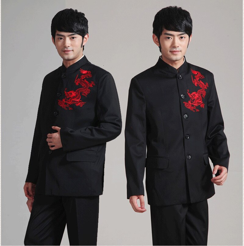 Chinese Traditional Black Tang Suit Costume Tai Ch... – Vicedeal