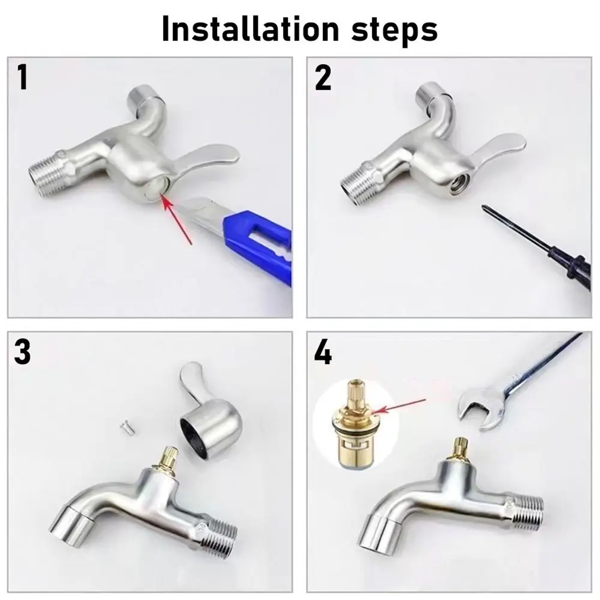 Manivelle de remplacement pour robinets ou robinets de cuisine, accessoires de cuisine