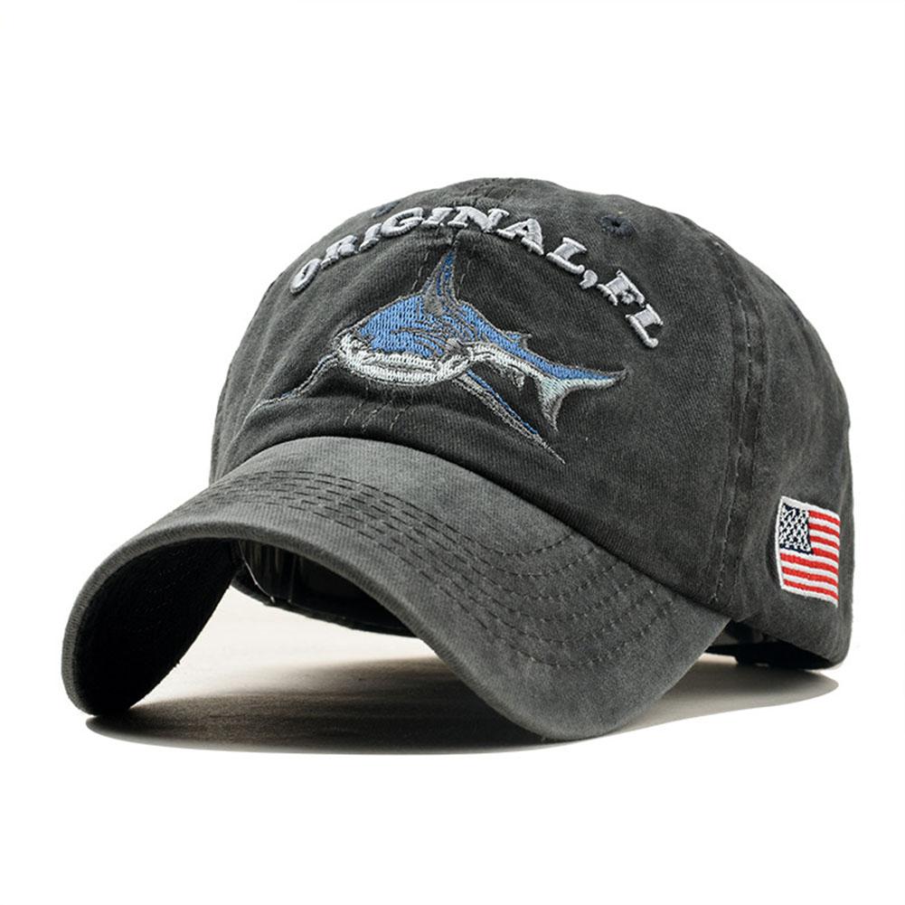 Mounchain Unisex Geborduurd Patroon Honkbal helm Cap Denim Zonnescherm Baseball Hoed voor vrouwen baseball cap voor mannen shark caps