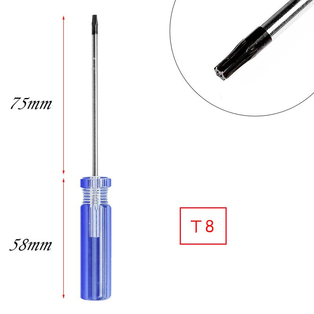 Kit de herramientas de reparación de destornilladores Torx T6 T8 T9 T10 para Macbook, portátil, HDD, PS5, PS4, PS3, Xbox One y Xbox 360 Reparación de controladores: Negro