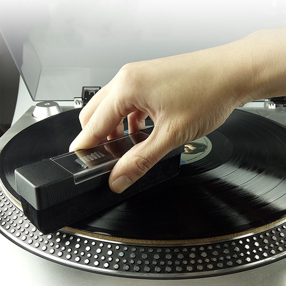 3pcs Anti-Static Turntable Stylus Soft Tool Carbon Fiber Cleaning Brush Set Portable Home Dust Remove Vinyl Practical