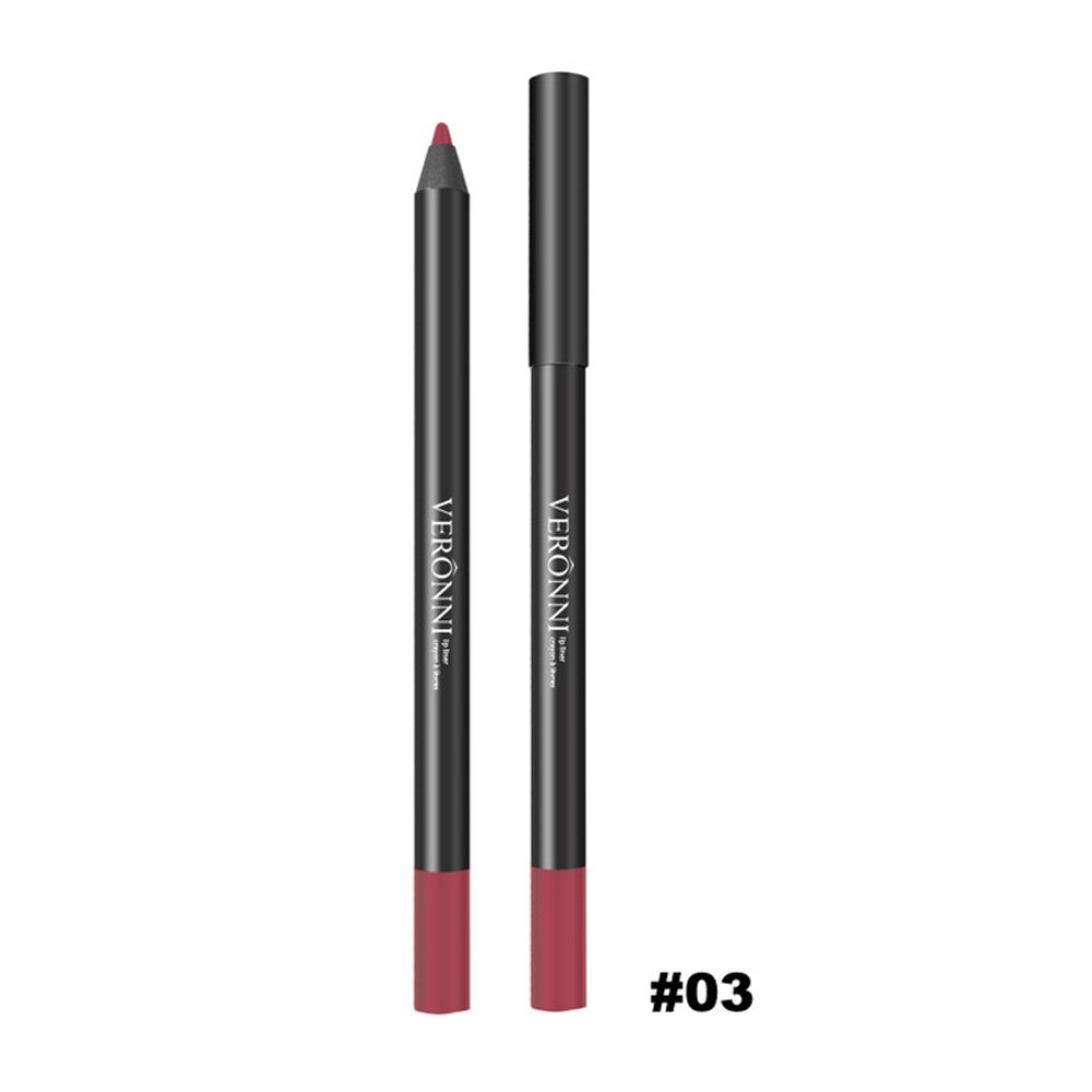FRESHME Multi-functional Lipliner Pencil Long Lasting Waterproof Lip Cosmetic Makeup Colorful Lip Liner Pens Set: 3