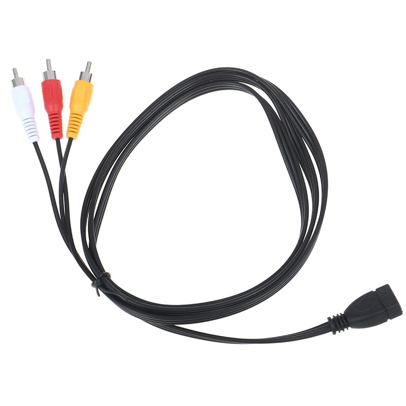 Adaptador de Vídeo A/V para videocámara, adaptador práctico de 5 pies/1,5 m USB 2,0 hembra A 3 RCA macho, ideal para equipos AV,