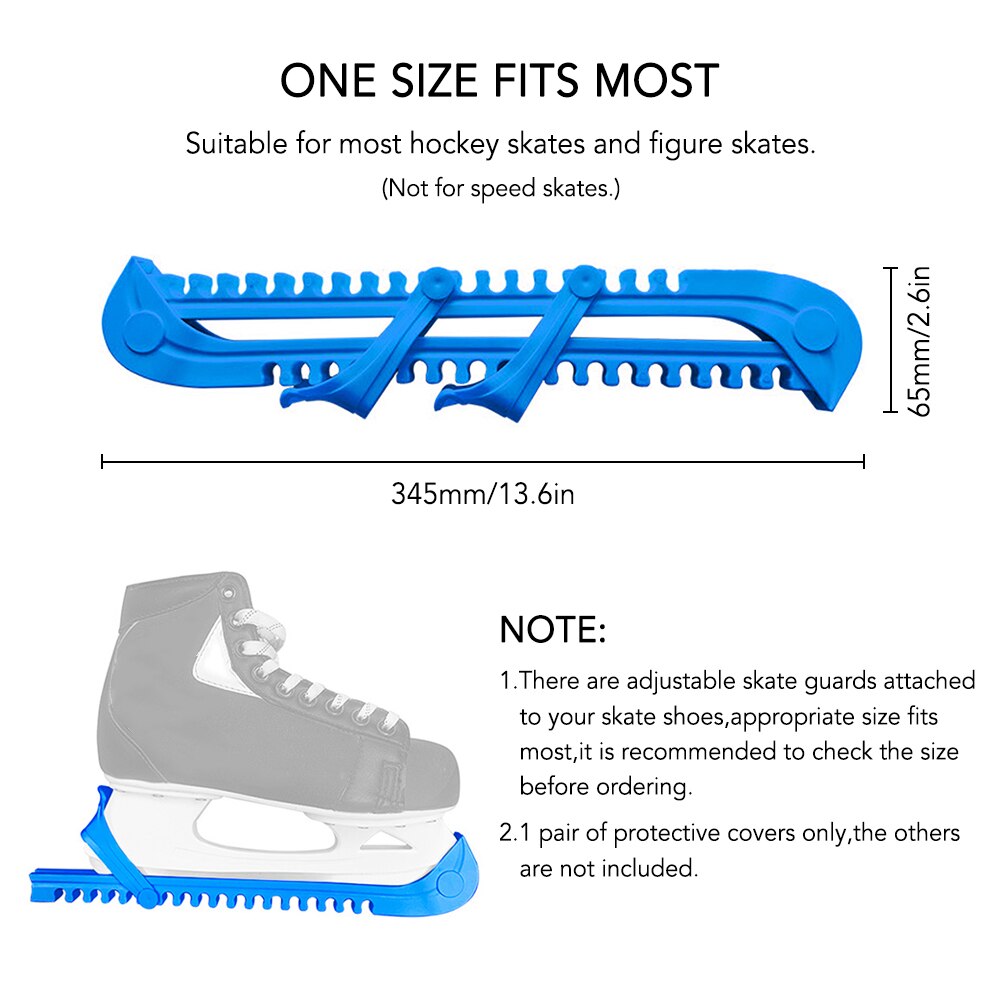 1 Pair Sports Blade Skate Guards Ice Skate Blade Protective Covers Adjustable Figure Hockey Skate Accessories