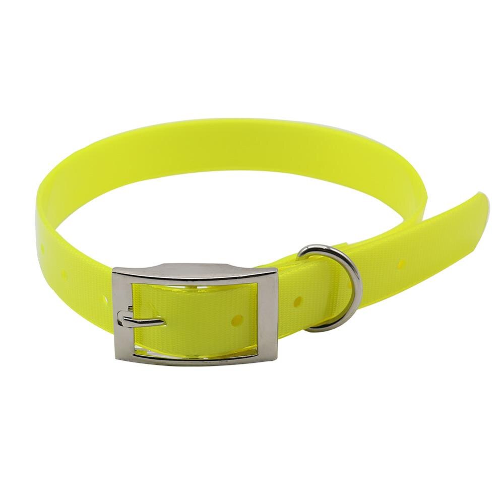 Huisdier Halsband TPU + Nylon Verstelbare Kraag Voor Kleine Grote Honden Kraag Training Outdoor Comfortabele Ketting Voor Huisdier Product: Yellow / L