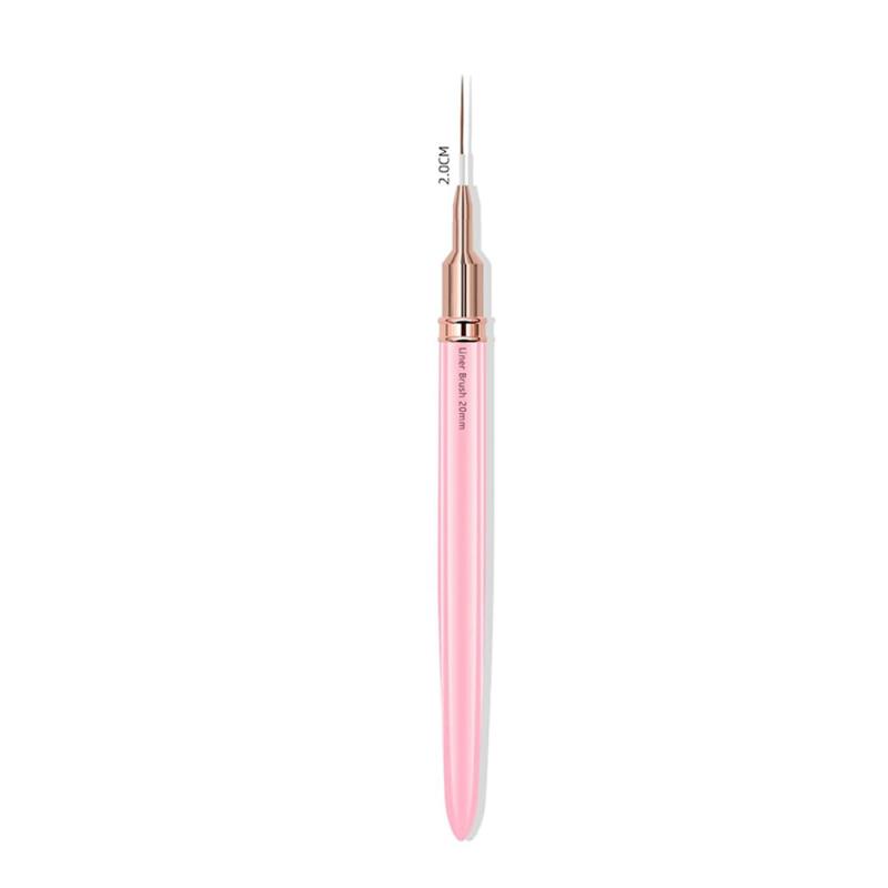 Nagel Kunst Pinsel mit Leopardenmuster, Doppelkopf, Nagel Kunst Liner Pinsel, Streifen, Zeichnen, Malen, Nageldesign-Pinsel, längliche Einzelheiten: violett