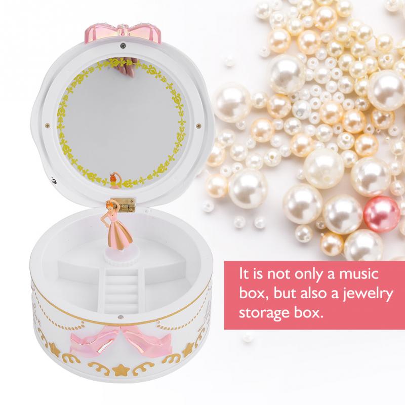 Ballerina Music Box Miniature Rotary Ballerina Girl Jewelry Storage for Kids Girls Children Vocal Toys nice