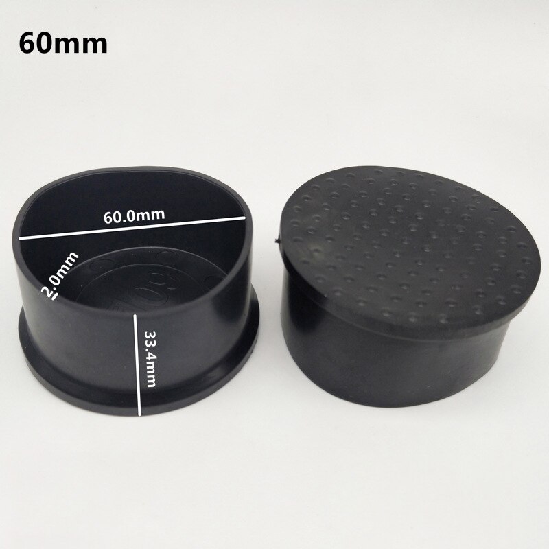 4/8Pcs Square Rubber Chair Leg Caps Non-slip Furniture Table Legs Cover Floor Protector Rubber Feet Pads Furniture leveling Feet: 8PCS 60mm