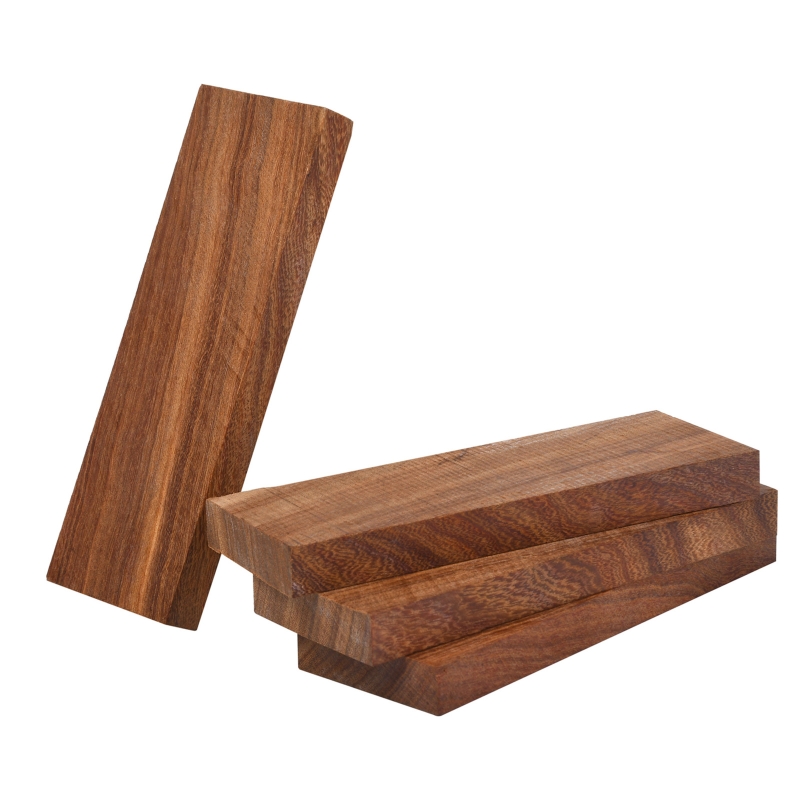 517A Durable Knife Material Small Leaf Red Sandalwood Knife Scales for Knife Handles