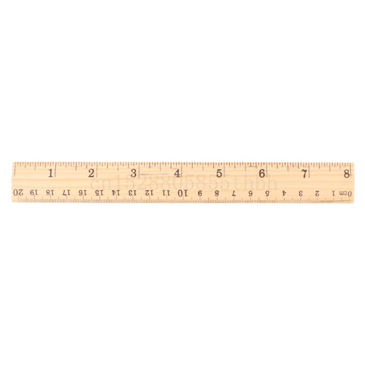 15Cm 20Cm 30Cm Houten Liniaal Dubbelzijdig Student School Office Meetinstrument: 20cm