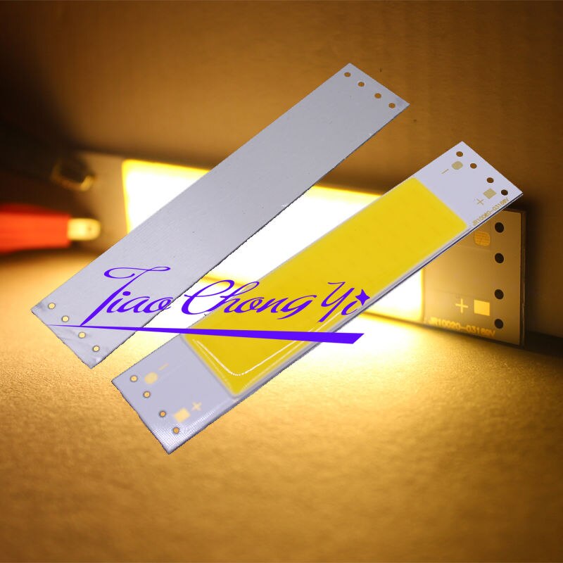 1 Pcs 3W 100X20mm 300mA 9V Cob Led Cool White Panel Strip Verlichting Voor Diy Lampen