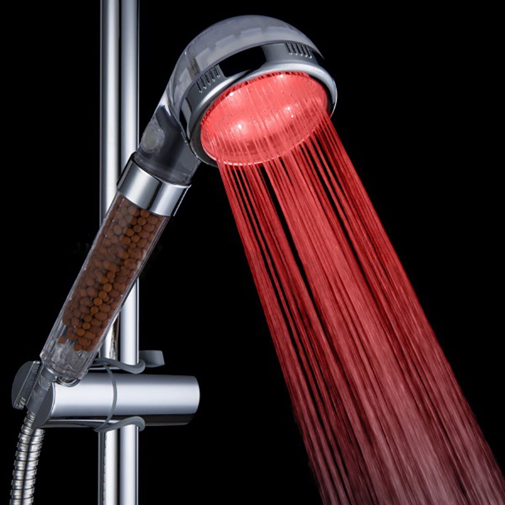 3 Colors Changing LED Anion Spa Shower Head Temper... – Vicedeal