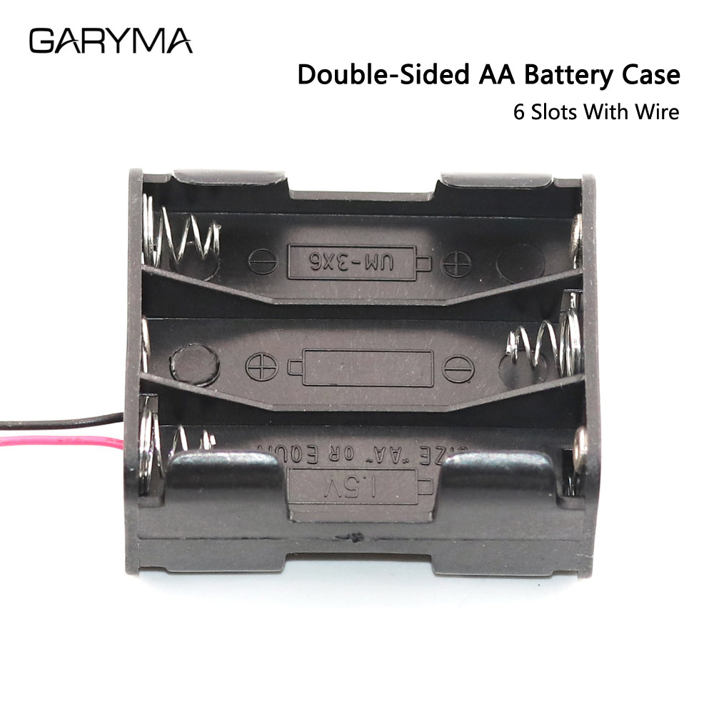 Aa Batterij Terug Naar Holder Case Box Storage Met Wire Leads 2x 4x 6x 8x 10x Slot Batterijen Batterij case 3V ~ 15V Connector