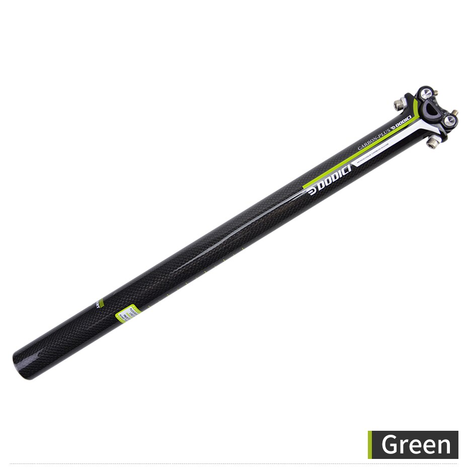 Dodici plus canote de bicicleta mtb/estrada, fibra de carbono, tubo de assento, peças de selim 3k 27.2/30.8/31.6*450mm