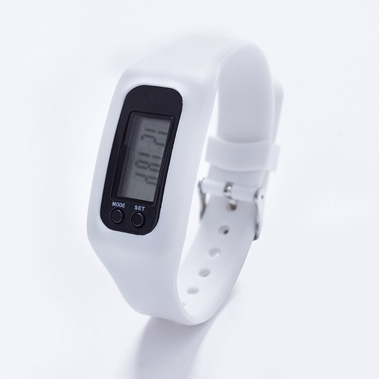 Running Pedometer M3 Plus Blood Pressure Monitor Heart Rate Fitness Tracker Smart Bracelet Step Counter Waterproof Pedometers: White LCD Pedometer
