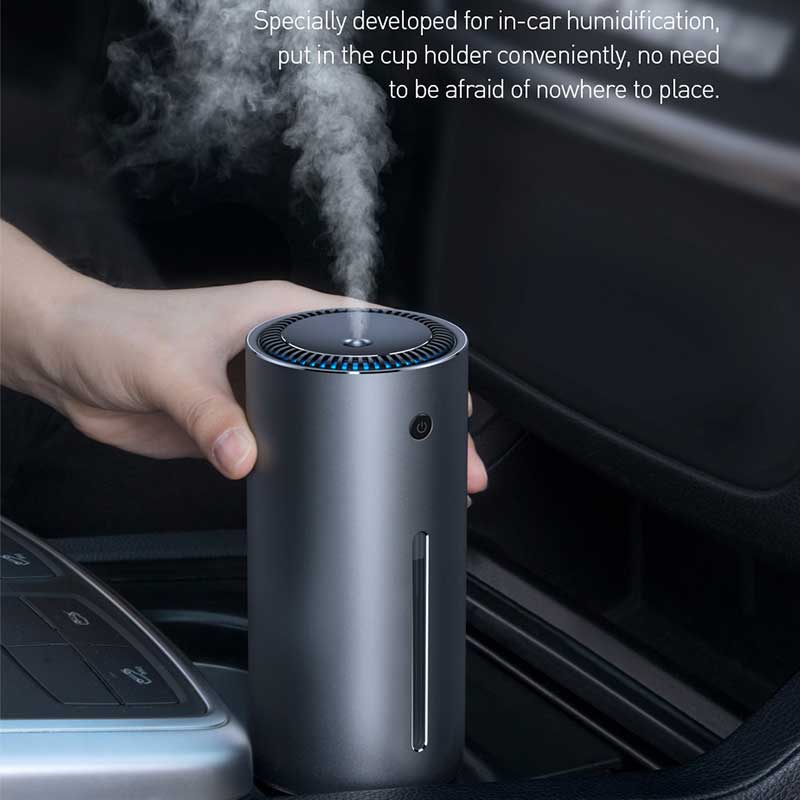 Humidificador de aire para coche, purificador de aire con USB, 300ml, nano pulverizador silencioso, herramienta de para el cuidado del aire