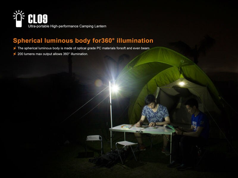 Fenix CL09 Camping licht 200 Lumen camping lantaarn apparatuur lamp