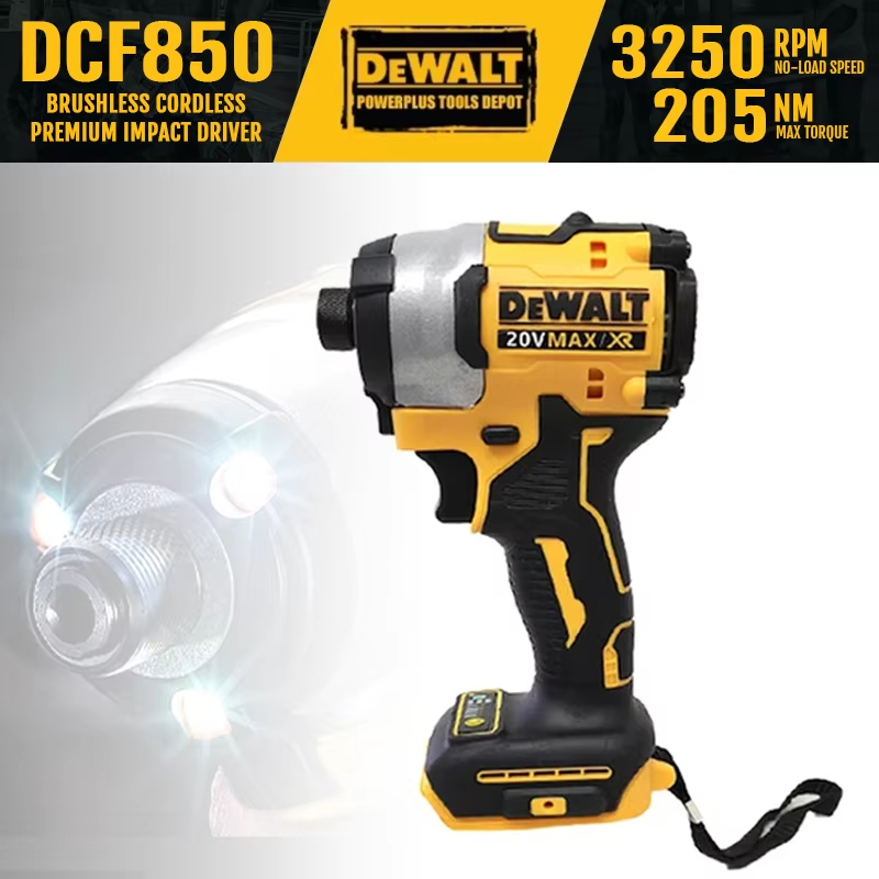 DEWALT DCF850 Schlagschrauber Elektroschrauber 20V Lithiumbatterie Bürstenlose Batterieschraubendreher hoch Drehmoment Werkzeug Original
