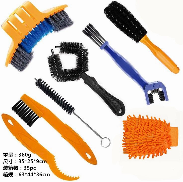 Cycling Chain Cleaning Tool Kit Bicycle Chain Mountain Bike Chain Cleaner Scrubber Brushes Wash Set Repair Protector Accessories