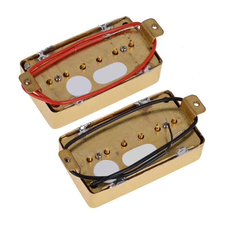 Electric Guitar LP Pickups Humbucker Double Coil Pickup Bridge Neck Set Guitar Parts Accessories Gold