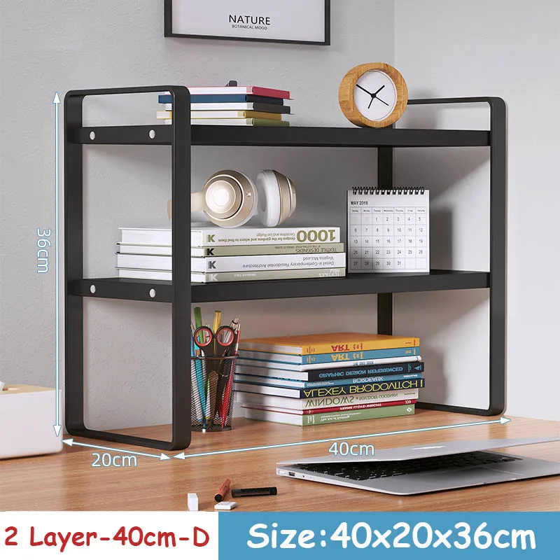 30/40 cm Schreibtisch Bücherregal Stahl Holz Schreibtisch verwöhnen mehrschichtig Kosmetik Lagerung Gestell Haushalt Schlafsaal Büro Schreibtisch Organisatoren: Smaragd Grün
