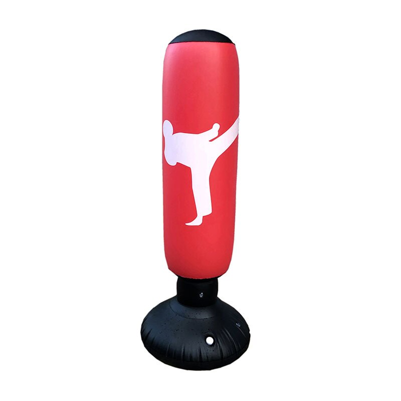 160 centimetri Giocattolo Gonfiabile Boxe Sacchetto Del PVC Sacchetto di Ispessimento Guantoni Da Boxe Pilastro bicchiere Lotta Colonna Forare Sacchetto di Strumento di fitness Ragazzo Regalo all'aperto giocattolo: bianca man
