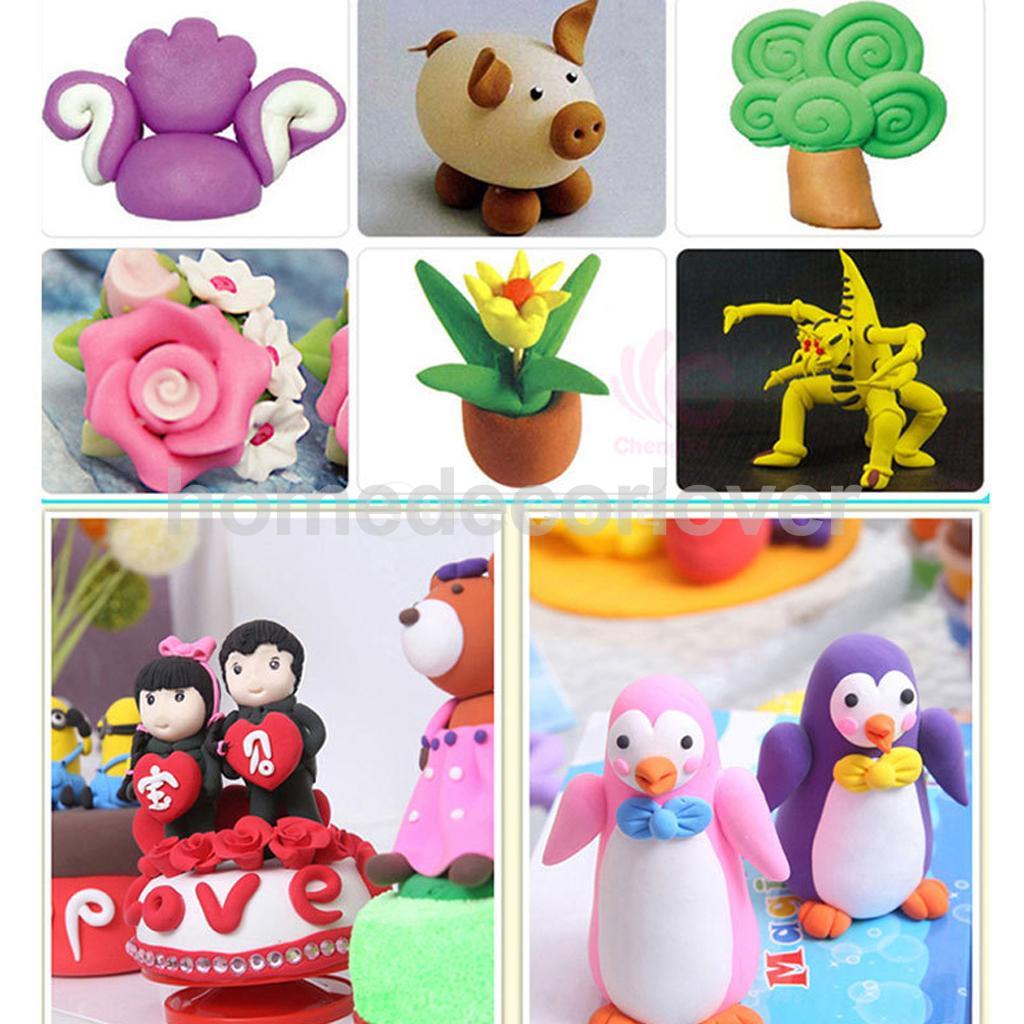 24/36/50 Kleuren Lucht Klei Zachte Polymer Boetseerklei Diy Modellering Sculpey Speelgoed Diy Aardewerk Modder Klei Kinderen Leren speelgoed: 36 Colors Clay