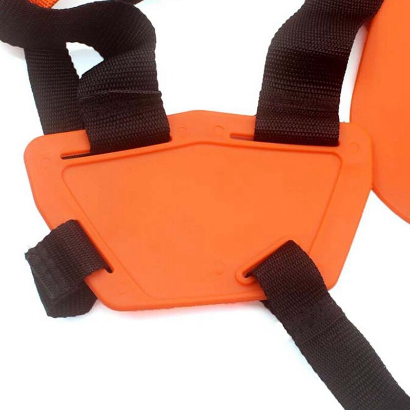 Double Shoulder Strap Grass Trimmer Brush Cutter Harness Belt Garden Power Pruner Yellow